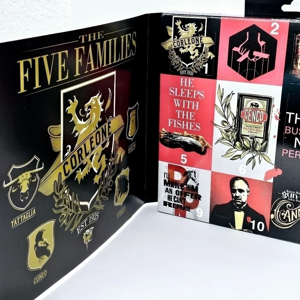 New! The Godfather Men's 12 Days of Socks Crew Socks Gift Pack
